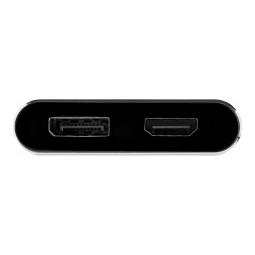 Adaptador usb tipo c a hdmi - displayport startech 0.205m - macho - hembra - gris