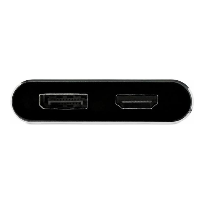 Adaptador usb tipo c a hdmi - displayport startech 0.205m - macho - hembra - gris