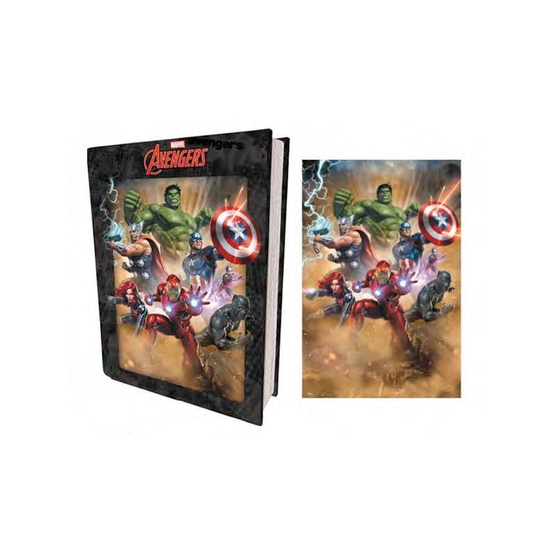 Puzzle libro lenticular prime 3d marvel vengadores originales - Imagen 1