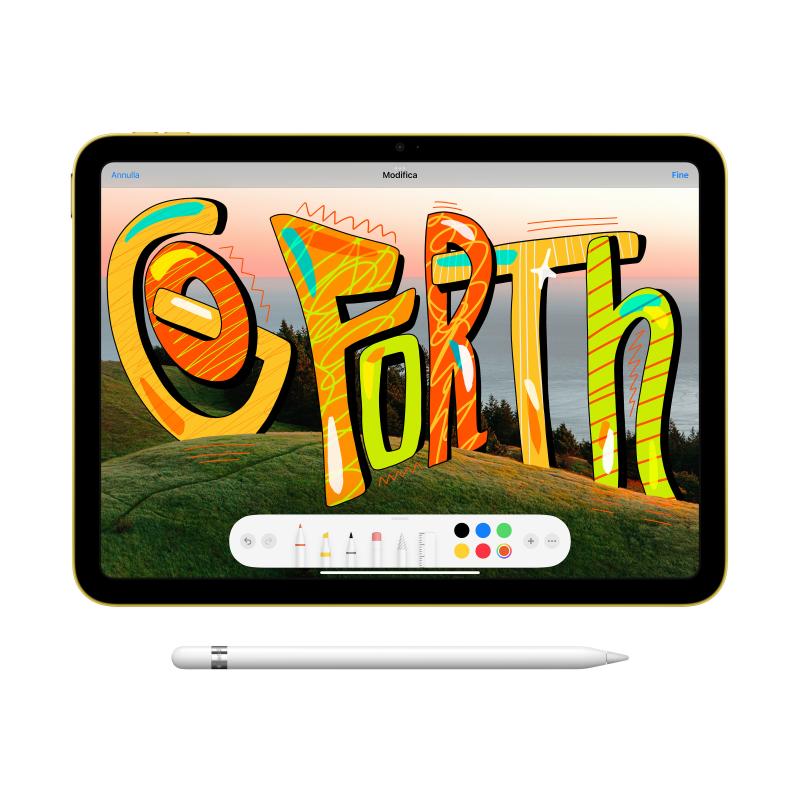 Apple ipad 10.9 pulgadas 64gb wifi silver 10ª gen 2022 - liquid retina - a14 - 12mpx - comp. apple pencil 1 gen