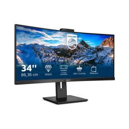 Monitor led 34 pulgadas philips p line 346p1crh - 00 curvo - va - dp - hdmi - 100hz - 4ms - vesa 100x100 - webcam