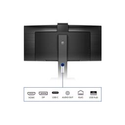 Monitor led 34 pulgadas philips p line 346p1crh - 00 curvo - va - dp - hdmi - 100hz - 4ms - vesa 100x100 - webcam