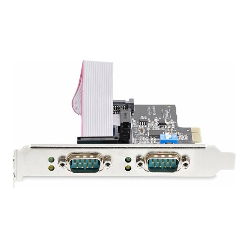 Tarjeta de red startech 2s232422485 - pc - card 2x rs232 pci express