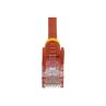 Cable de red startech latiguillo rj45 utp cat5e 0.5m rojo