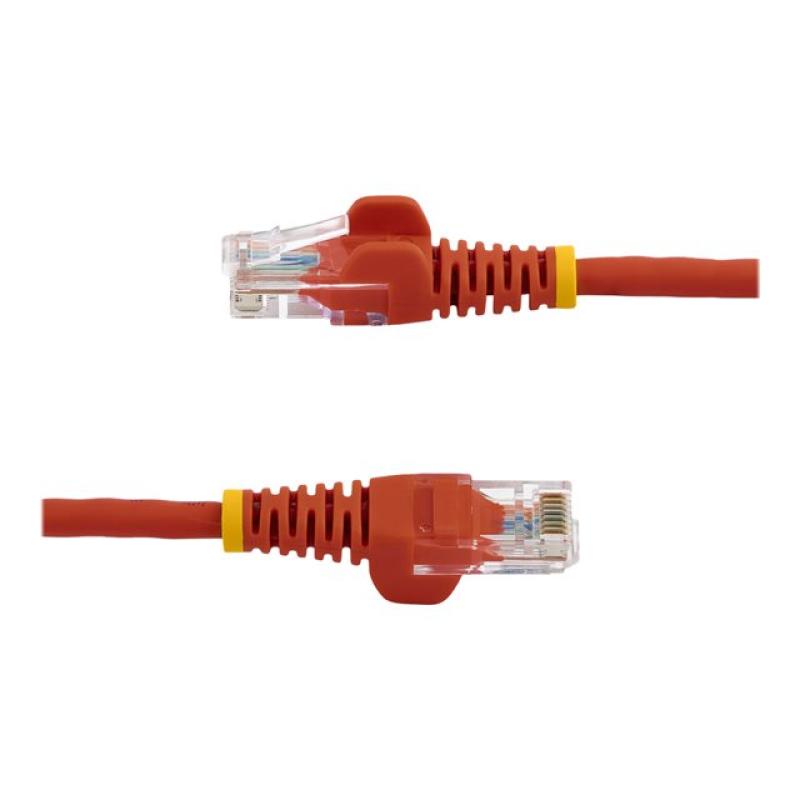 Cable de red startech latiguillo rj45 utp cat5e 0.5m rojo