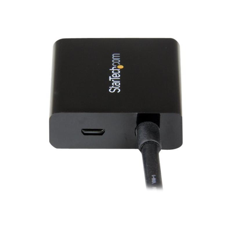 Adaptador dvi - d a vga startech macho - hembra - negro + cable micro usb tipo b a usb tipo a