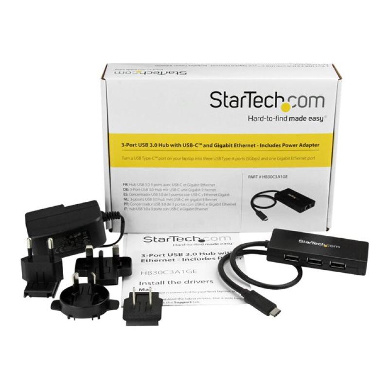Hub star tech usb tipo c 4 en 1