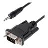 Cable db9 a jack 3.5mm startech 1m - macho - macho - negro
