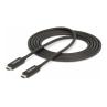 Cable usb tipo c startech 2m - macho - macho - negro