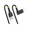 Cable usb tipo a a usb tipo c startech 0.15m - macho - macho - negro