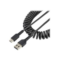 Cable usb tipo a a usb tipo c startech 1m - macho - macho - negro - rizado