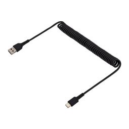 Cable usb tipo a a usb tipo c startech 1m - macho - macho - negro - rizado