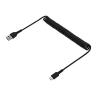 Cable usb tipo a a usb tipo c startech 1m - macho - macho - negro - rizado