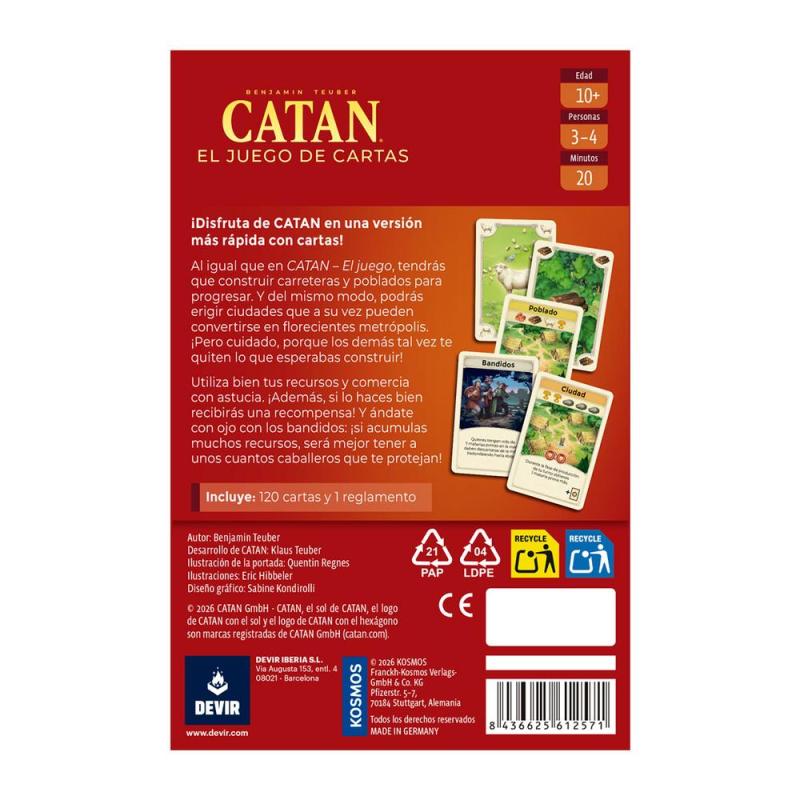 Catán juego de cartas