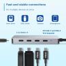 Docking station ewent ew1151 usb tipo c - usb 3.2 5 en 1