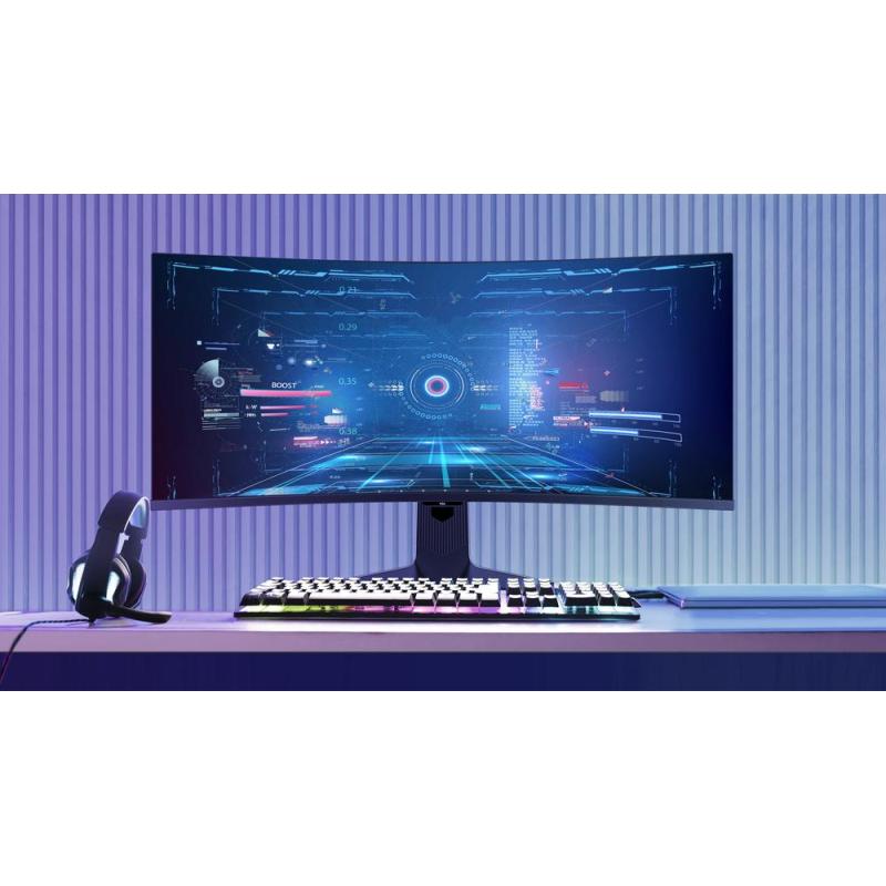 Monitor miniled gaming tcl 34 pulgadas 34r83q curvo - va - uwqhd - dp - hdmi - 170hz - 1ms