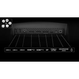 Monitor miniled gaming tcl 34 pulgadas 34r83q curvo - va - uwqhd - dp - hdmi - 170hz - 1ms