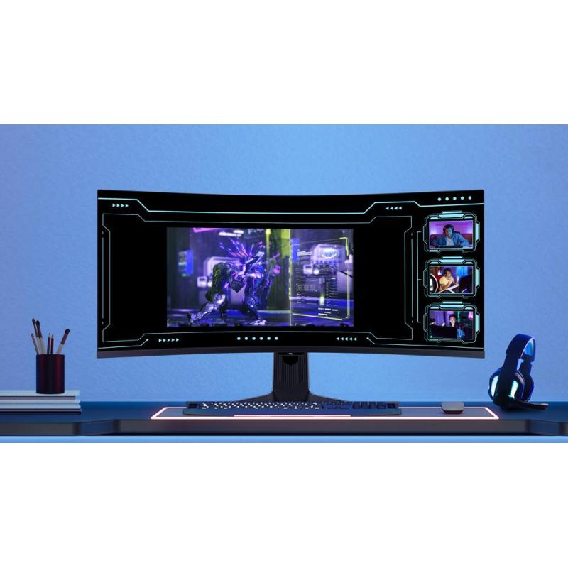Monitor miniled gaming tcl 34 pulgadas 34r83q curvo - va - uwqhd - dp - hdmi - 170hz - 1ms