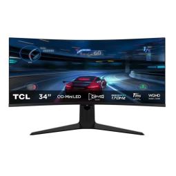 Monitor miniled gaming tcl 34 pulgadas 34r83q curvo - va - uwqhd - dp - hdmi - 170hz - 1ms