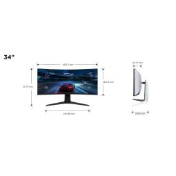 Monitor miniled gaming tcl 34 pulgadas 34r83q curvo - va - uwqhd - dp - hdmi - 170hz - 1ms