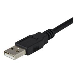 Cable 2x db9 a usb tipo a startech 1.8m - macho - macho - negro