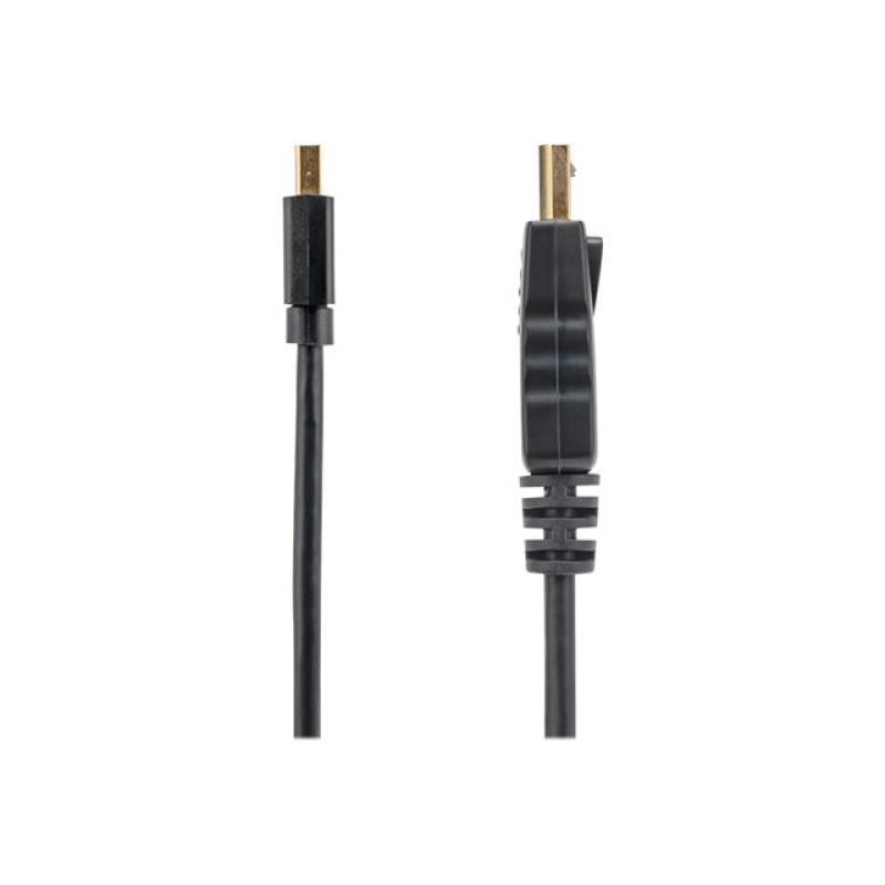 Cable displayport a mini dp 3m - macho - macho - negro