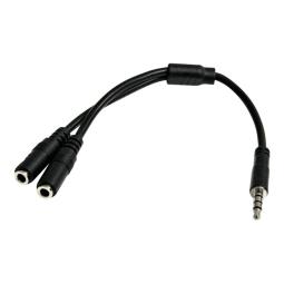 Cable mini jack 3.5mm startech 0.2m - hembra - macho - negro