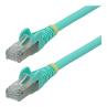 Cable de red startech latiguillo rj45 lszh s - ftp cat6a 7.5m aqua