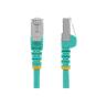 Cable de red startech latiguillo rj45 lszh s - ftp cat6a 7.5m aqua