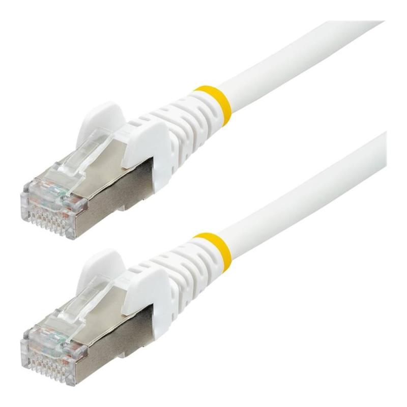 Cable de red startech latiguillo rj45 lszh s - ftp cat6a 0.5m blanco