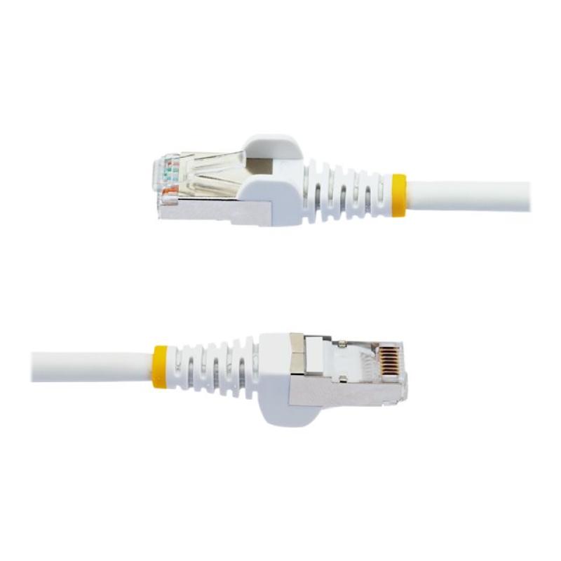Cable de red startech latiguillo rj45 lszh s - ftp cat6a 0.5m blanco