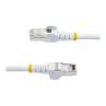 Cable de red startech latiguillo rj45 lszh s - ftp cat6a 0.5m blanco