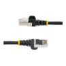 Cable de red startech latiguillo rj45 lszh s - ftp cat6a 0.5m negro