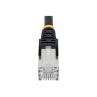 Cable de red startech latiguillo rj45 lszh s - ftp cat6a 0.5m negro