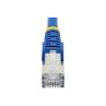 Cable de red startech latiguillo rj45 lszh s - ftp cat6a 10m azul