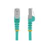 Cable de red startech latiguillo rj45 lszh s - ftp cat6a 10m aqua