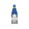 Cable de red startech latiguillo rj45 lszh s - ftp cat6a 2m azul