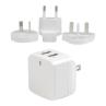 Cargador pared startech usb2pacwh 17w 2x usb tipo a blanco