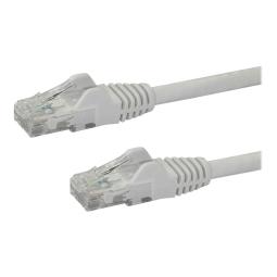Cable de red startech latiguillo rj45 utp cat6 10m blanco
