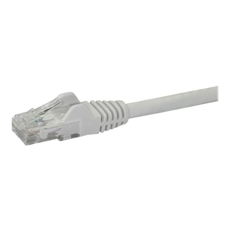Cable de red startech latiguillo rj45 utp cat6 10m blanco