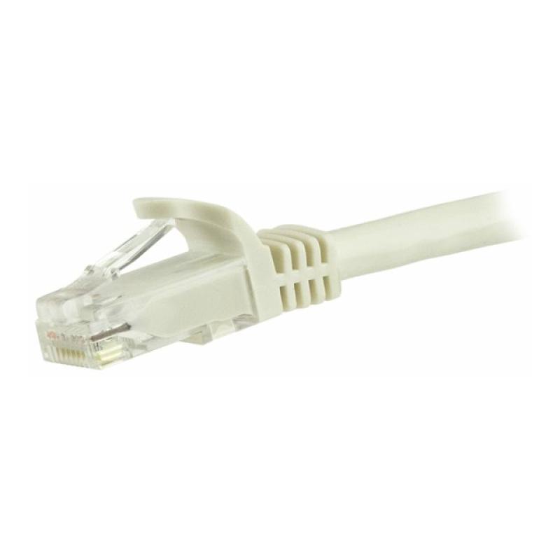 Cable de red startech latiguillo rj45 utp cat6 10m blanco