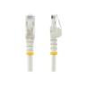 Cable de red startech latiguillo rj45 utp cat6 2m blanco