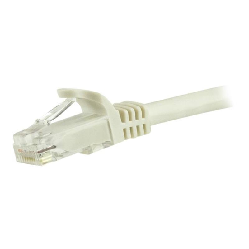 Cable de red startech latiguillo rj45 utp cat6 3m blanco
