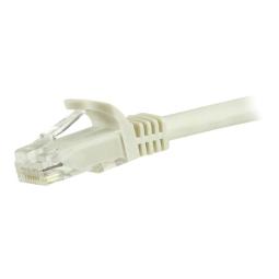 Cable de red startech latiguillo rj45 utp cat6 5m blanco
