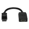 Adaptador displayport a hdmi startech 0.24m - macho - hembra - negro
