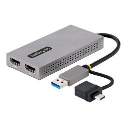 Adaptador usb 3.0 - usb tipo c a 2x hdmi startech macho - hembra - gris