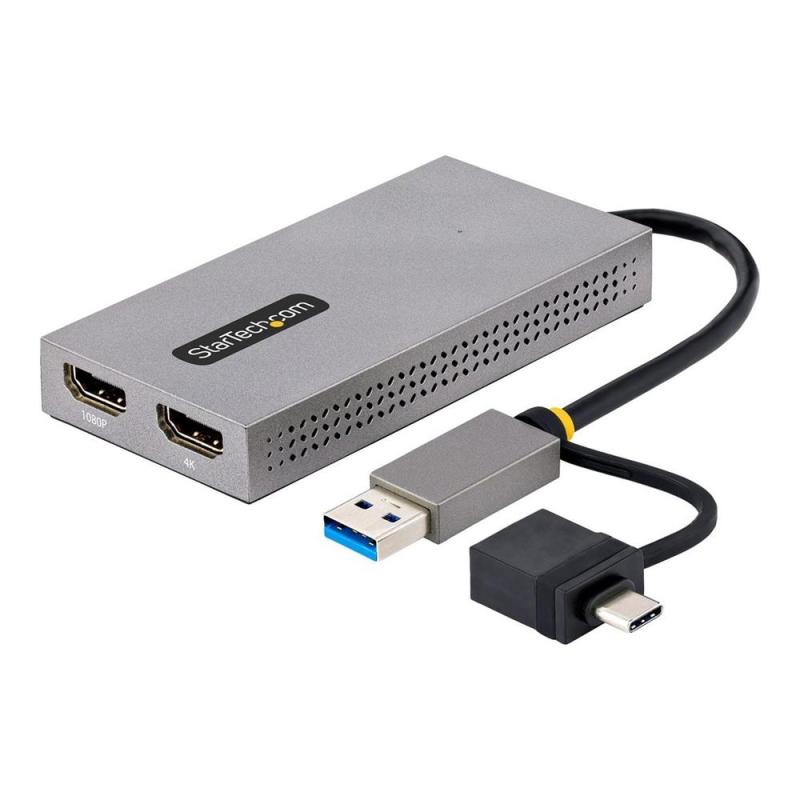 Adaptador usb 3.0 - usb tipo c a 2x hdmi startech macho - hembra - gris