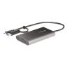 Adaptador usb tipo c - usb tipo a a 2x hdmi startech 0.3m - macho - hembra - gris