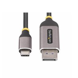 Cable usb tipo c a displayport startech 3m - macho - macho - gris - negro