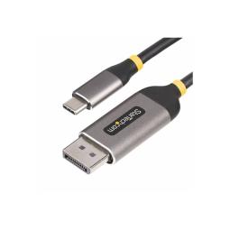 Cable usb tipo c a displayport startech 3m - macho - macho - gris - negro